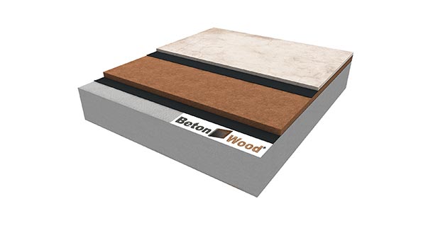 Pavimento in fibra di legno Base e legnocemento