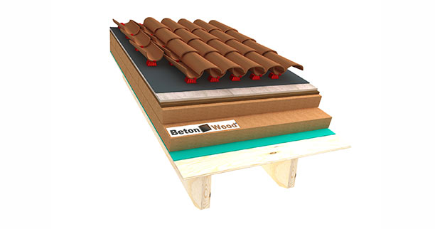 Tetto in fibra di legno e BetonWood - A bitumfiber plus